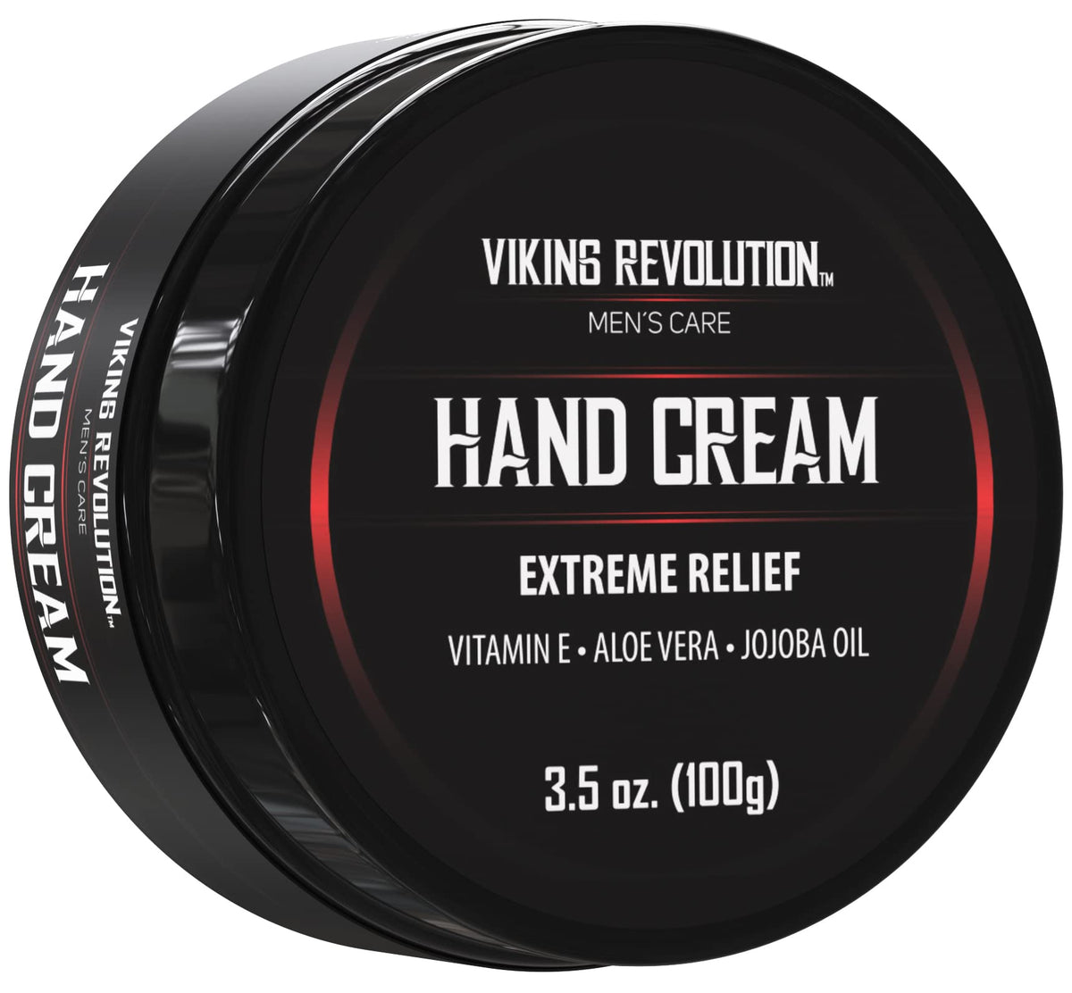 Viking Revolution men's hand cream bottle with a lightweight, fast-absorbing formula for smoother skin.