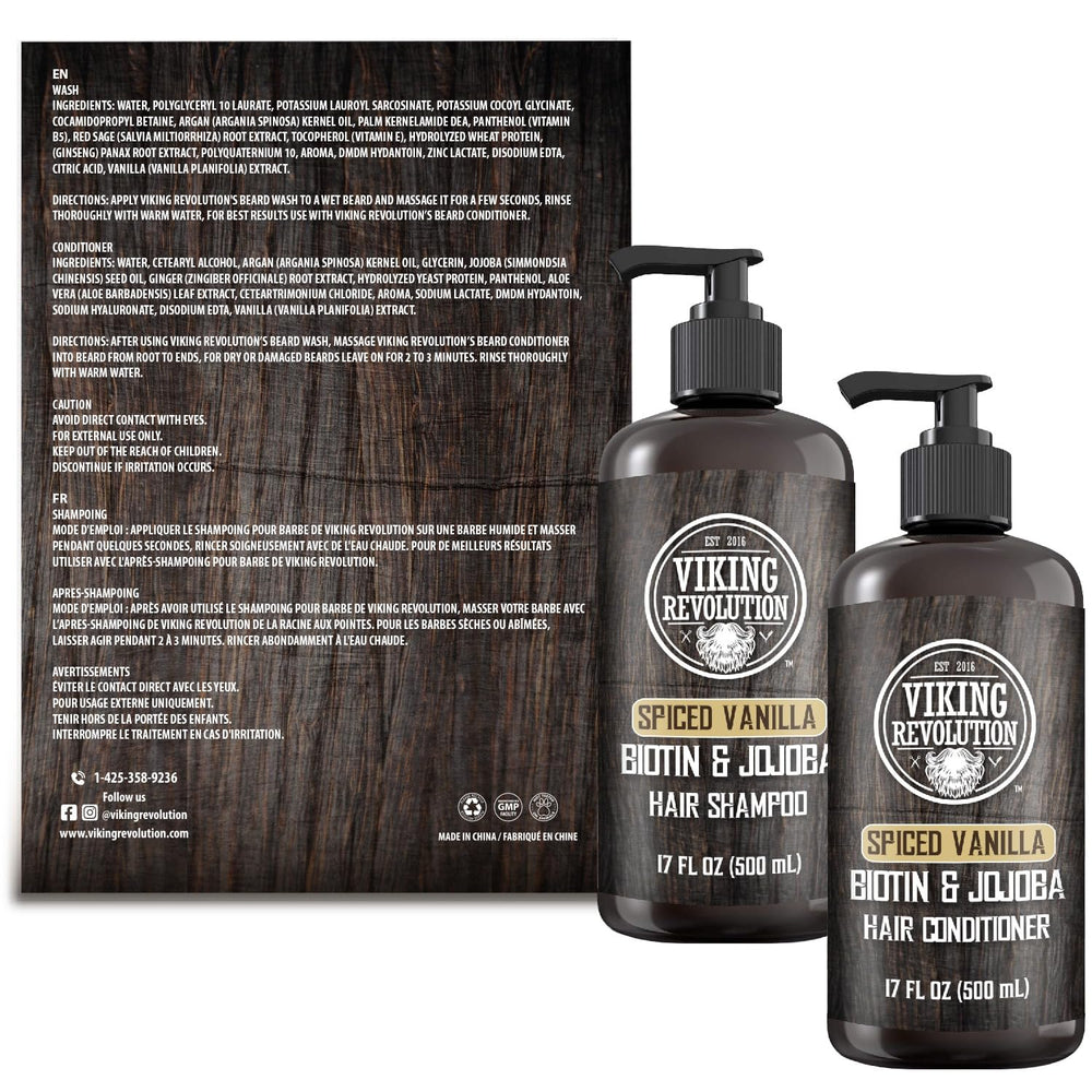 Viking Revolution no-itch skin relief after washing and conditioning.