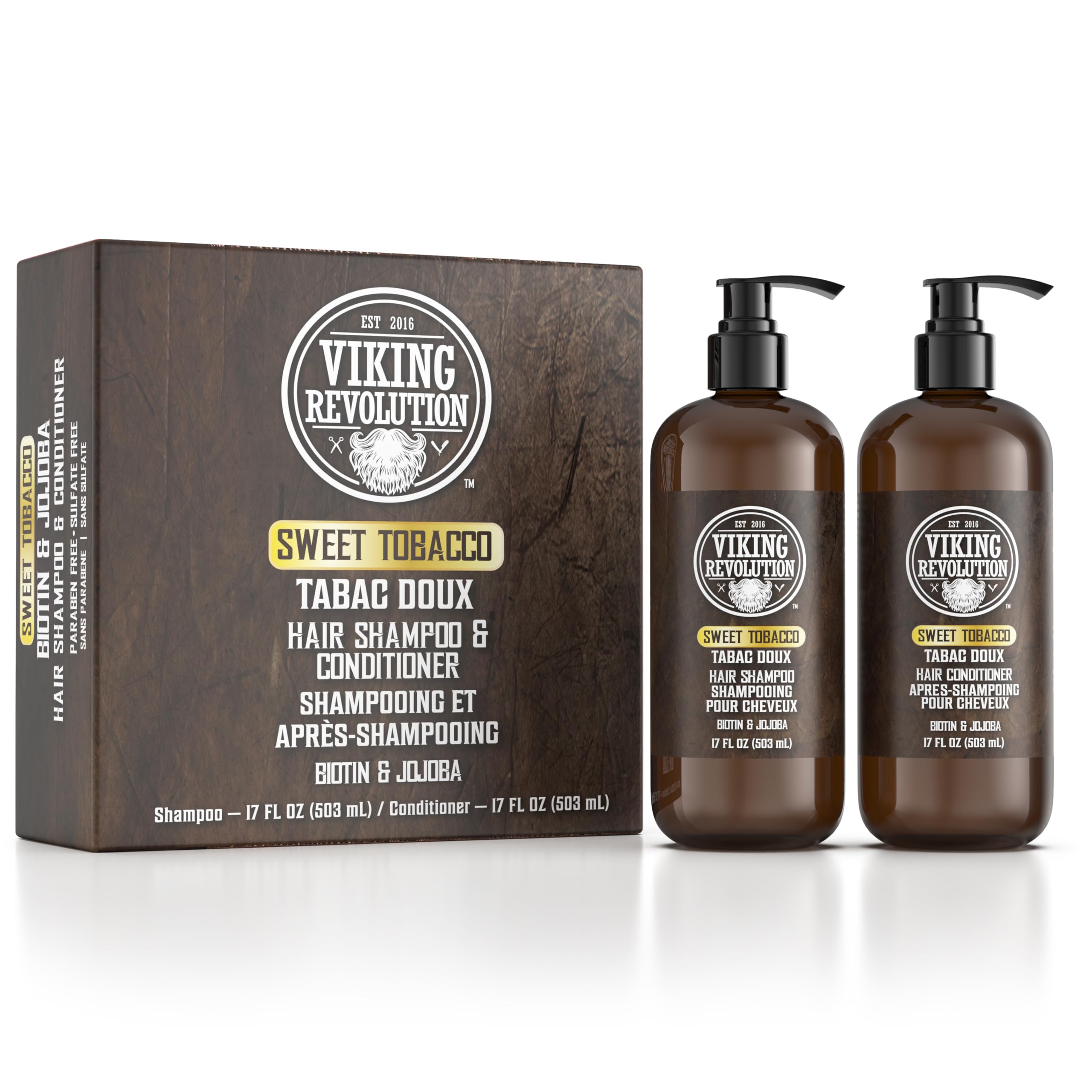 Viking Revolution packaging and label emphasizing natural ingredients