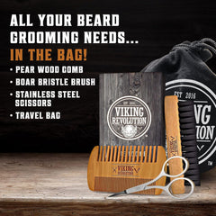 Viking Revolution dual action pear wood comb smoothing knots