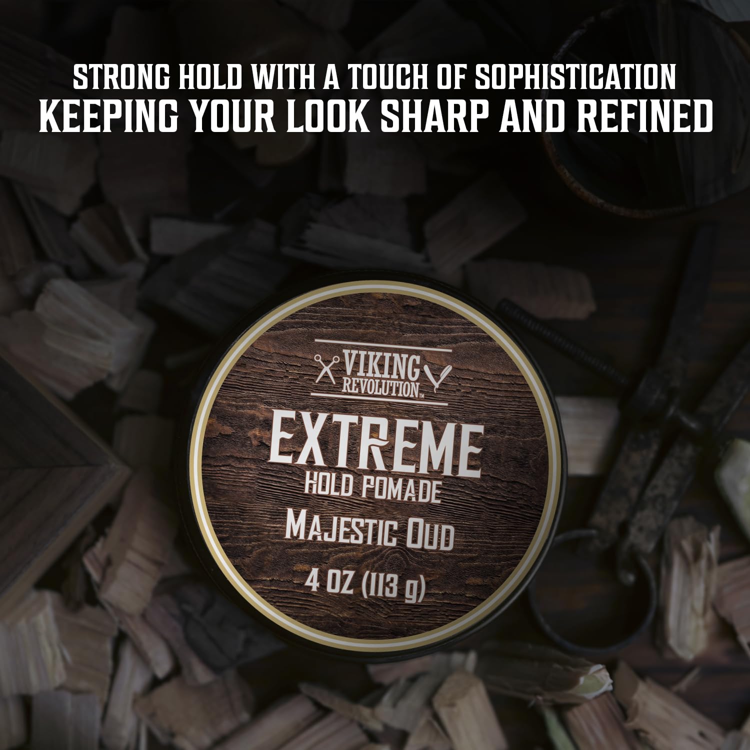 Viking Revolution Pomada Aceite Ricino, cuidado suave para el cabello.