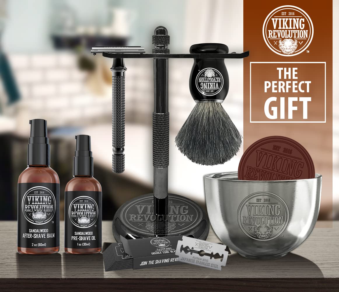 Viking Revolution razor stand keeps your grooming routine organized and ready.