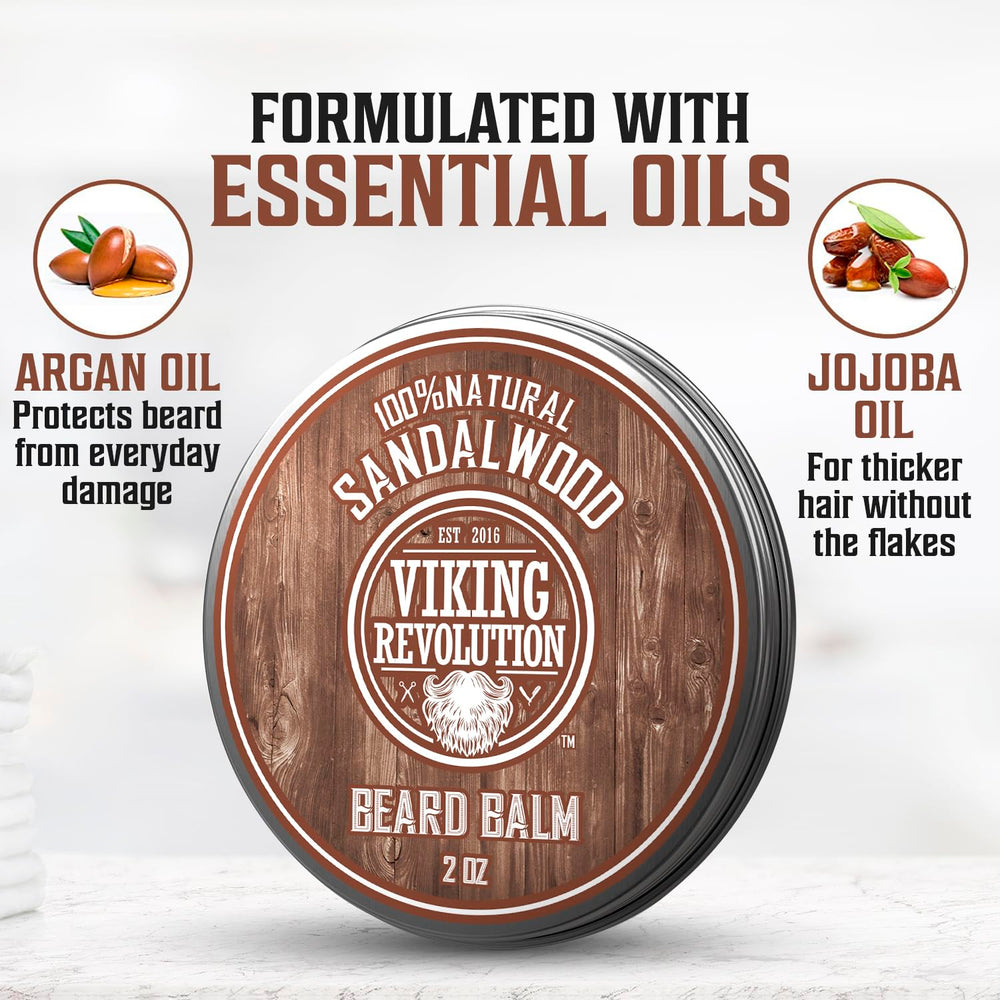 Viking Revolution sandalwood balm ingredients argan oil for conditioning