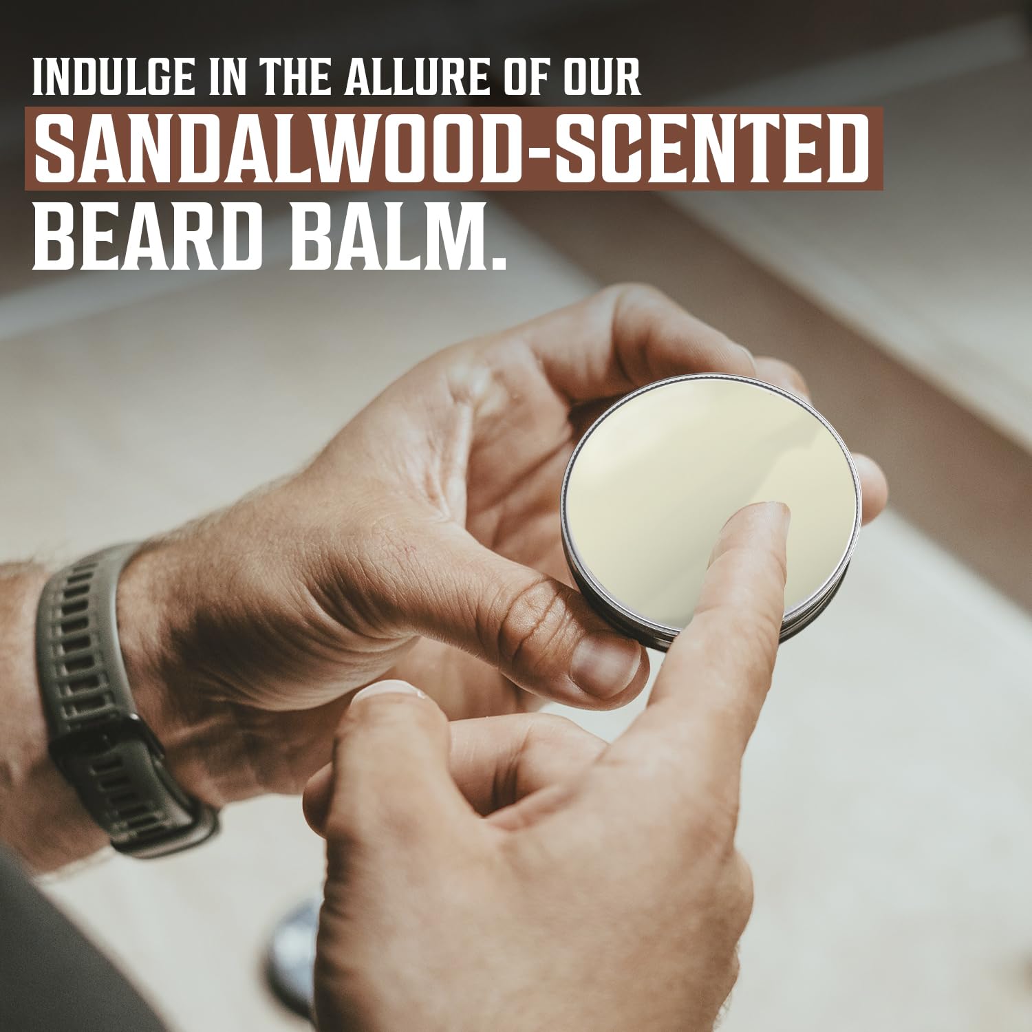 Viking Revolution sandalwood beard balm ingredients jojoba oil for shine