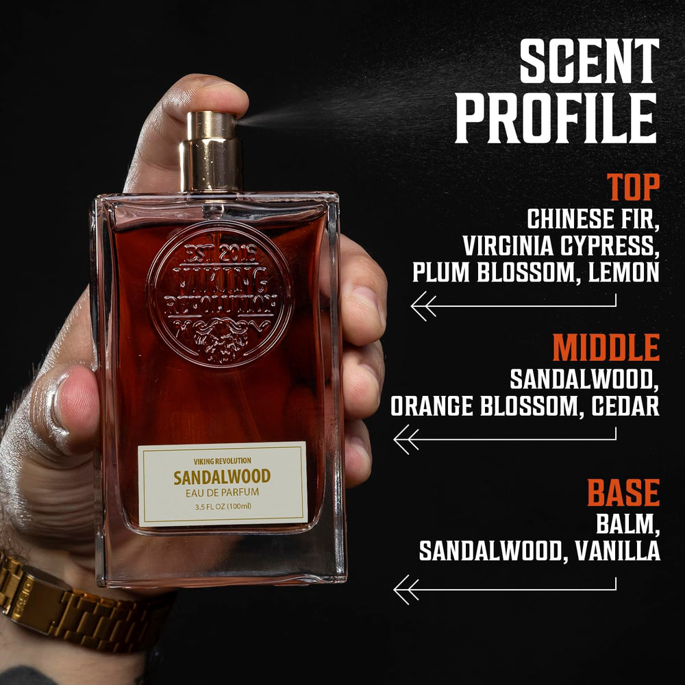 Viking Revolution Sandalwood Cologne night-out scene suggests versatile day-to-night wear