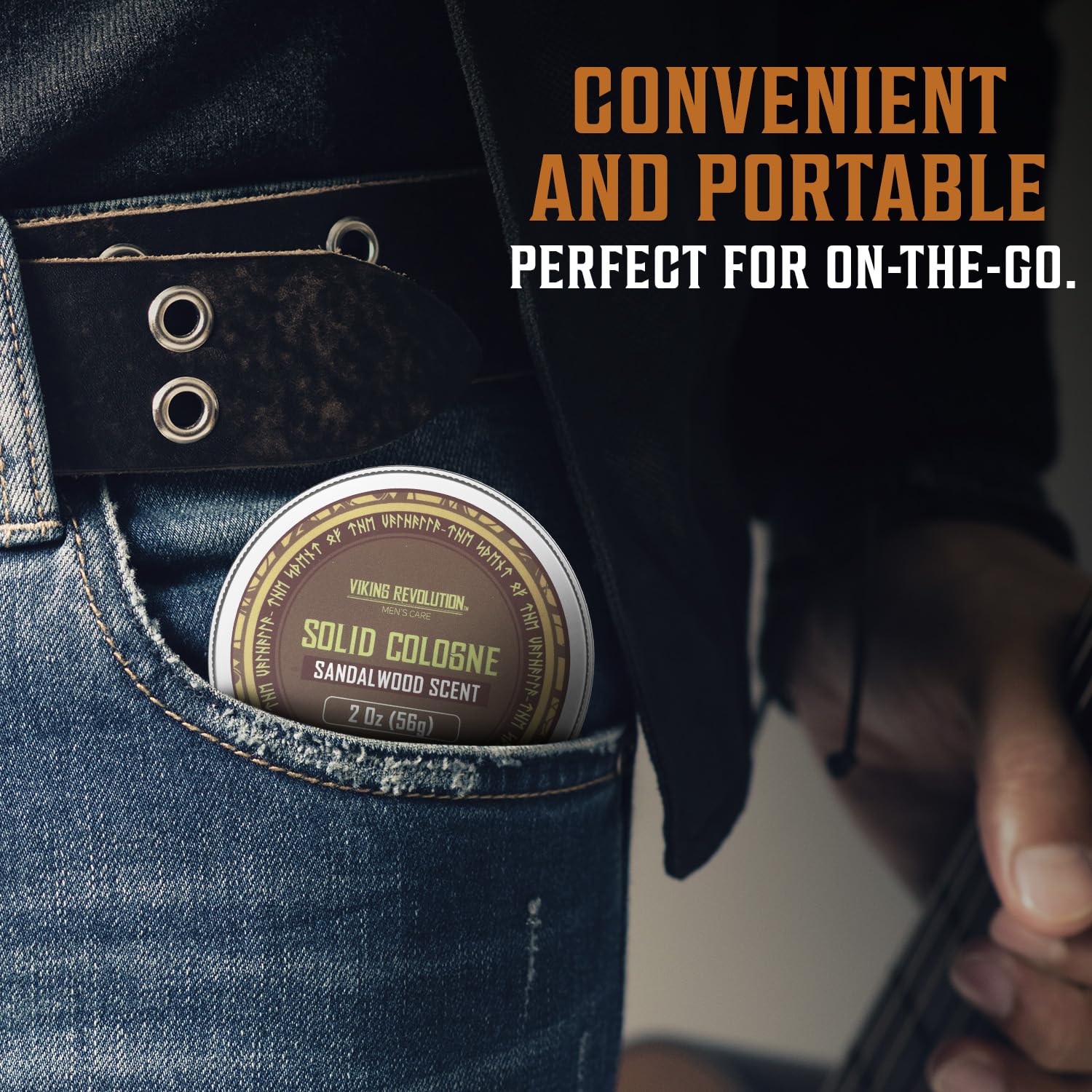 Viking Revolution solid cologne application bar for quick mess-free scent touch-ups