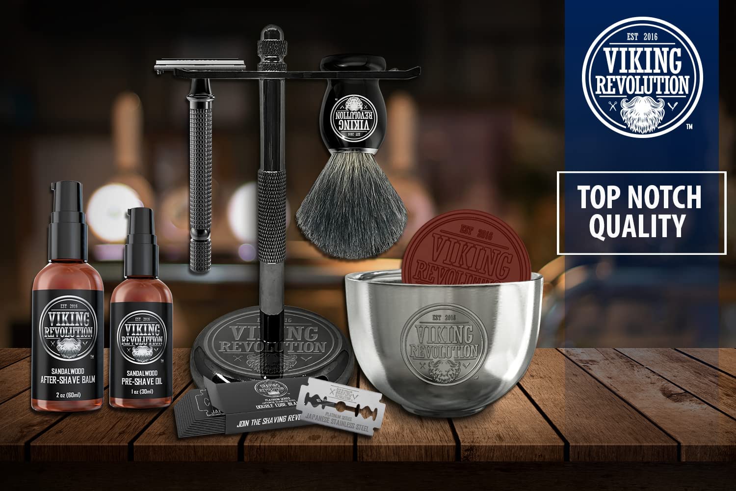 Viking Revolution shaving soap delivers a lasting, protective lather for precision trimming.