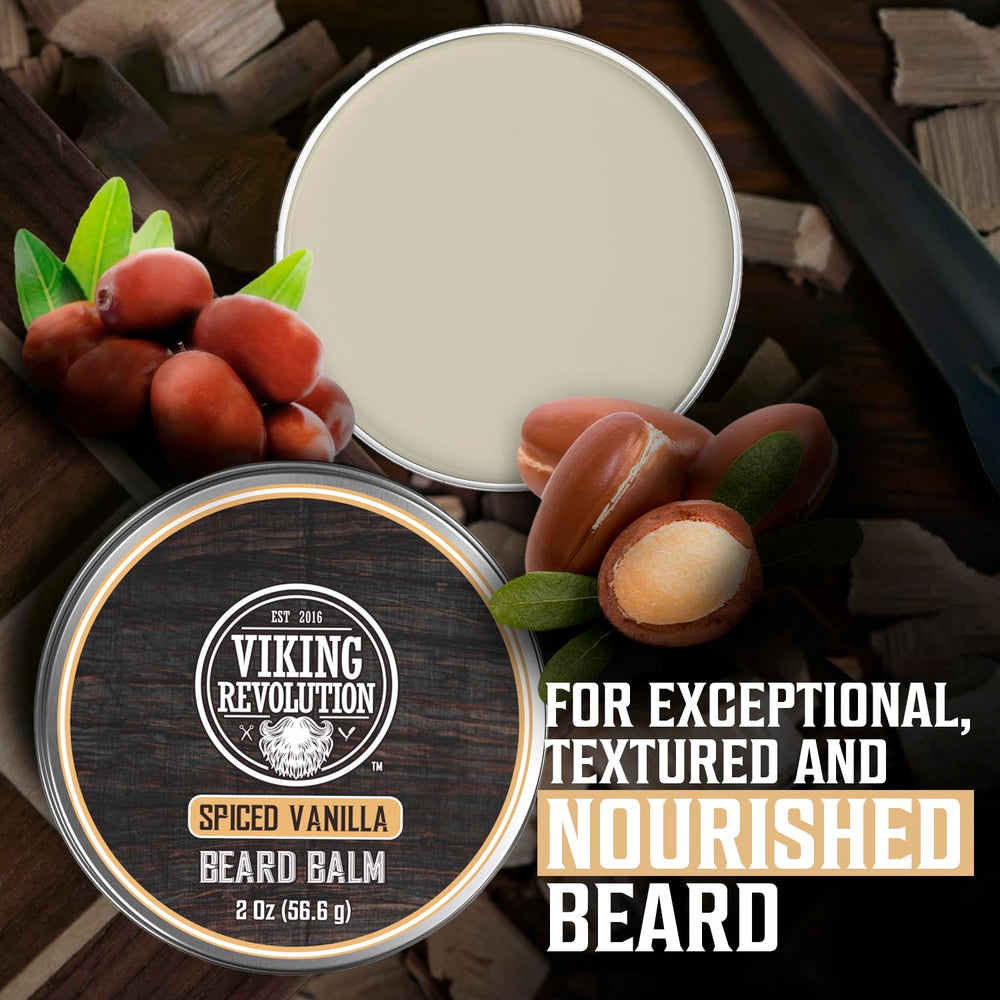 Shea butter component from Viking Revolution beard balm for moisture protection