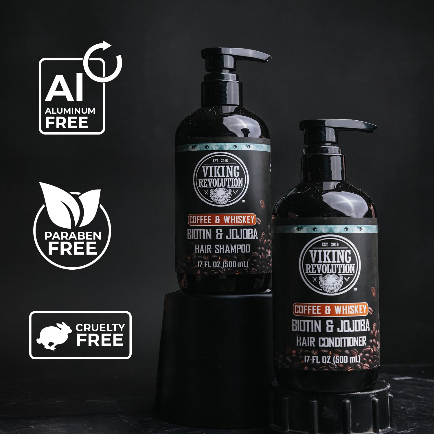 Shower-ready routine featuring Viking Revolution set in a modern bathroom.