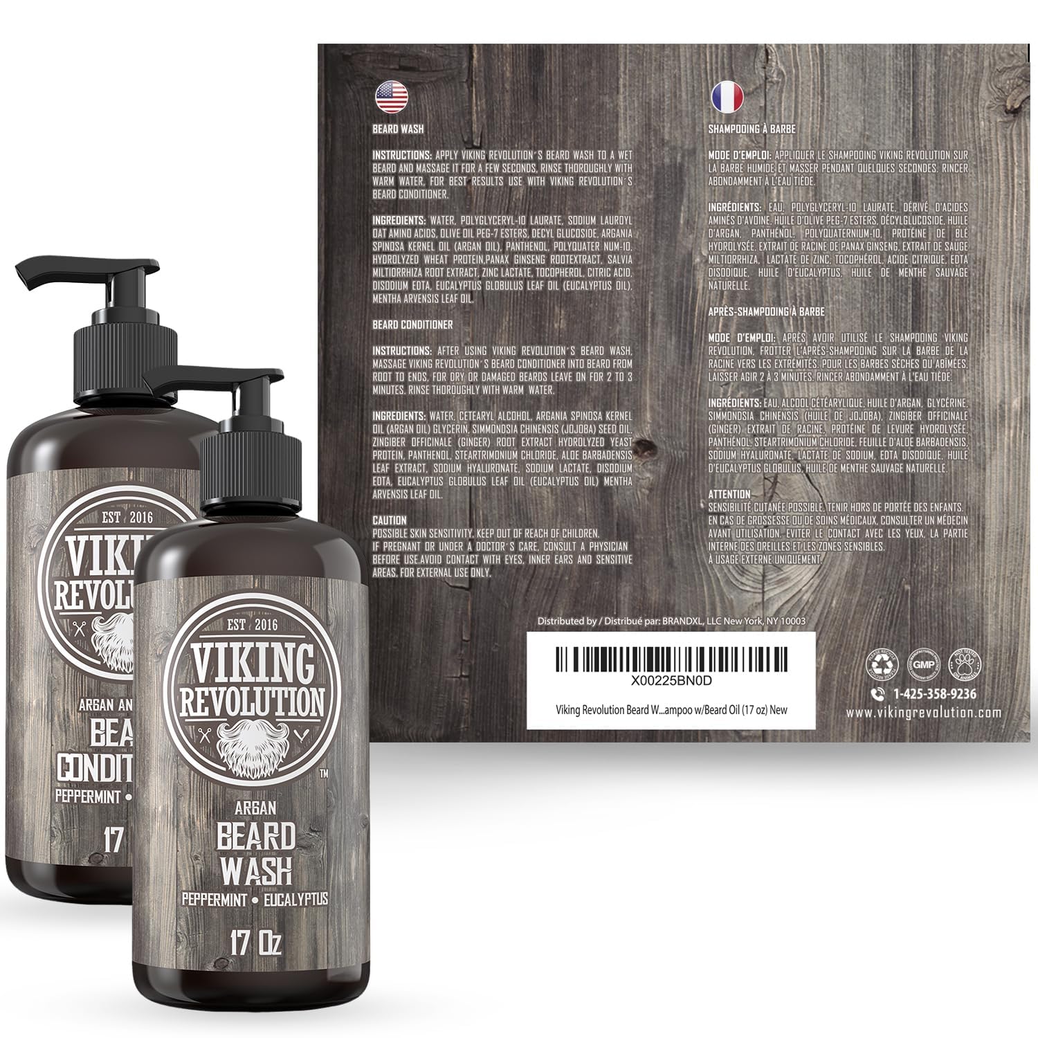 Viking Revolution soft beard finish after wash and conditioner