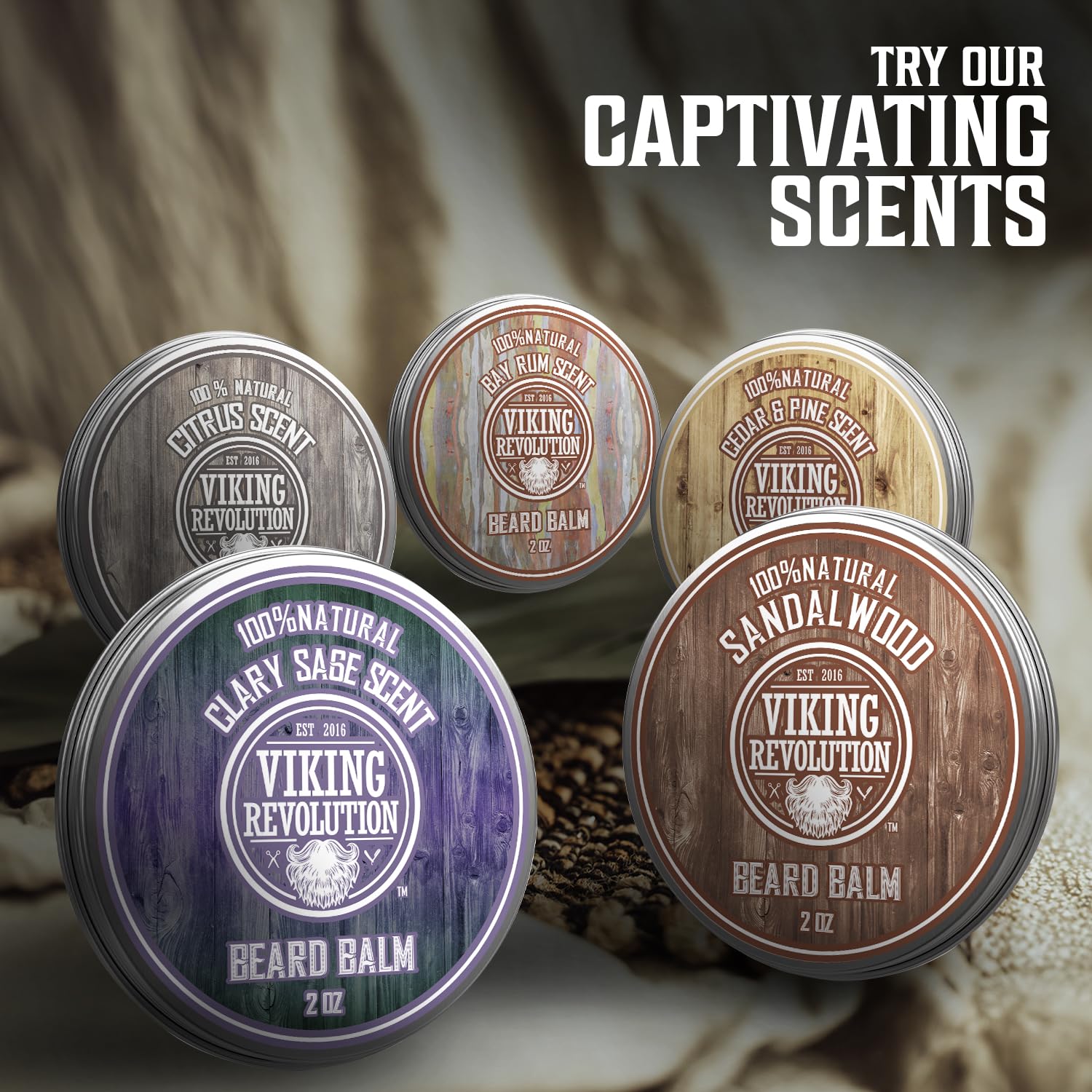 Viking Revolution softened beard look after using balm