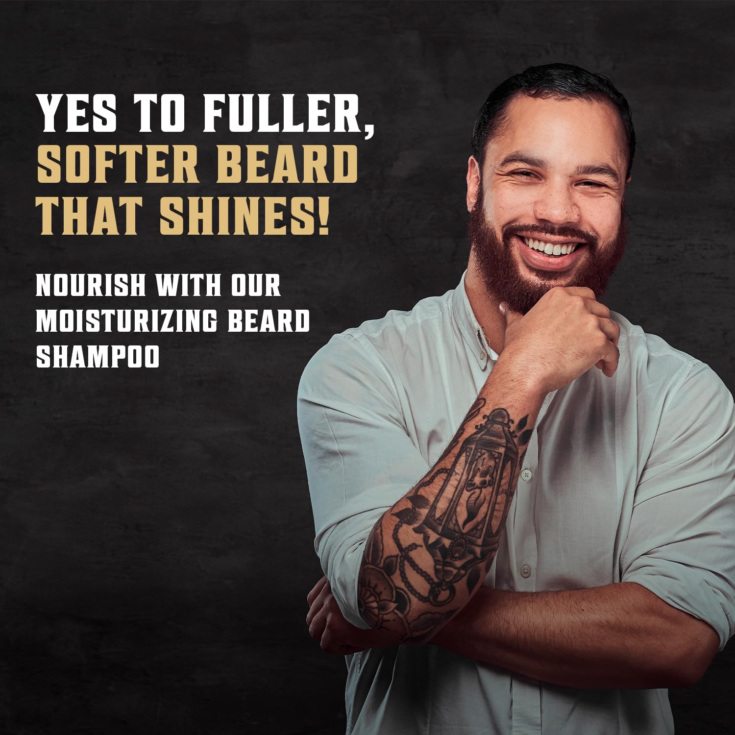 Beard after conditioning appears smoother and more manageable