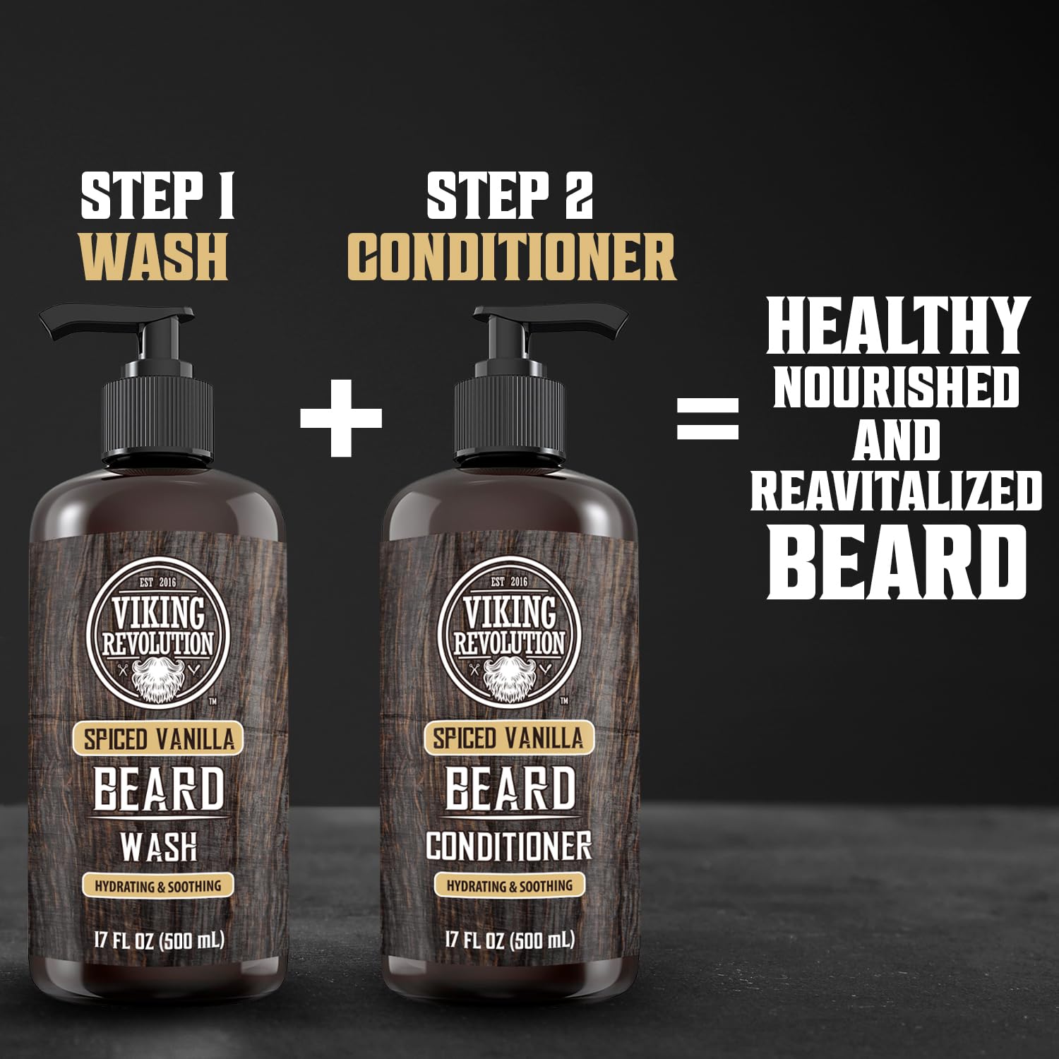 Boxed packaging emphasizing premium Viking Revolution branding