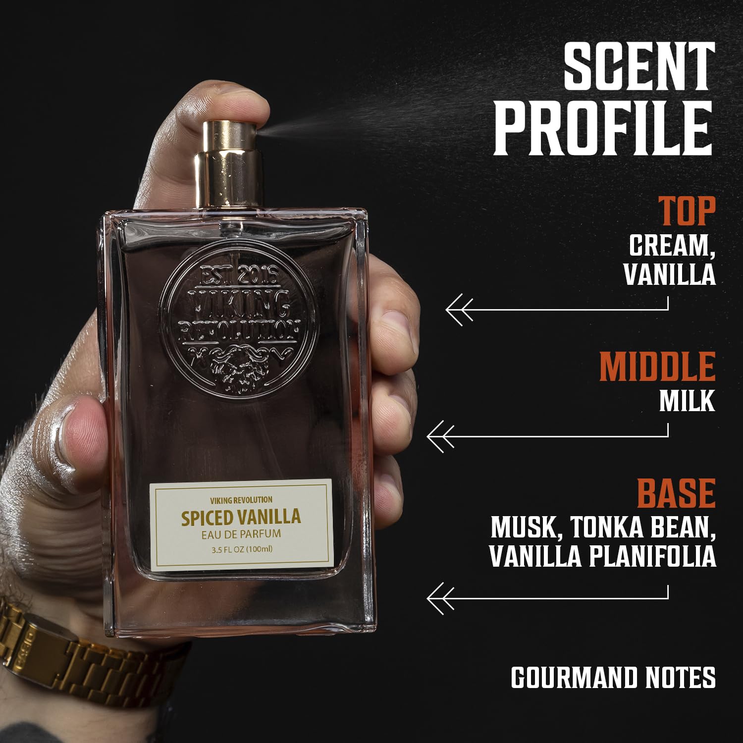 Viking Revolution Spiced Vanilla Cologne fragrance for evening wear and confident daily use