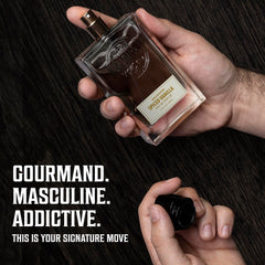 Viking Revolution Spiced Vanilla Cologne spray action showing long-lasting scent projection