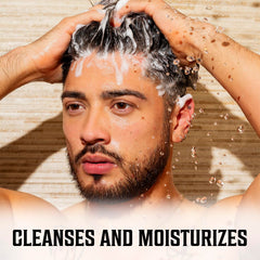Viking Revolution shampoo pump demonstrating easy dispensing during a shower.