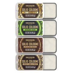 Viking Revolution spiced vanilla solid cologne bar for daily wear.