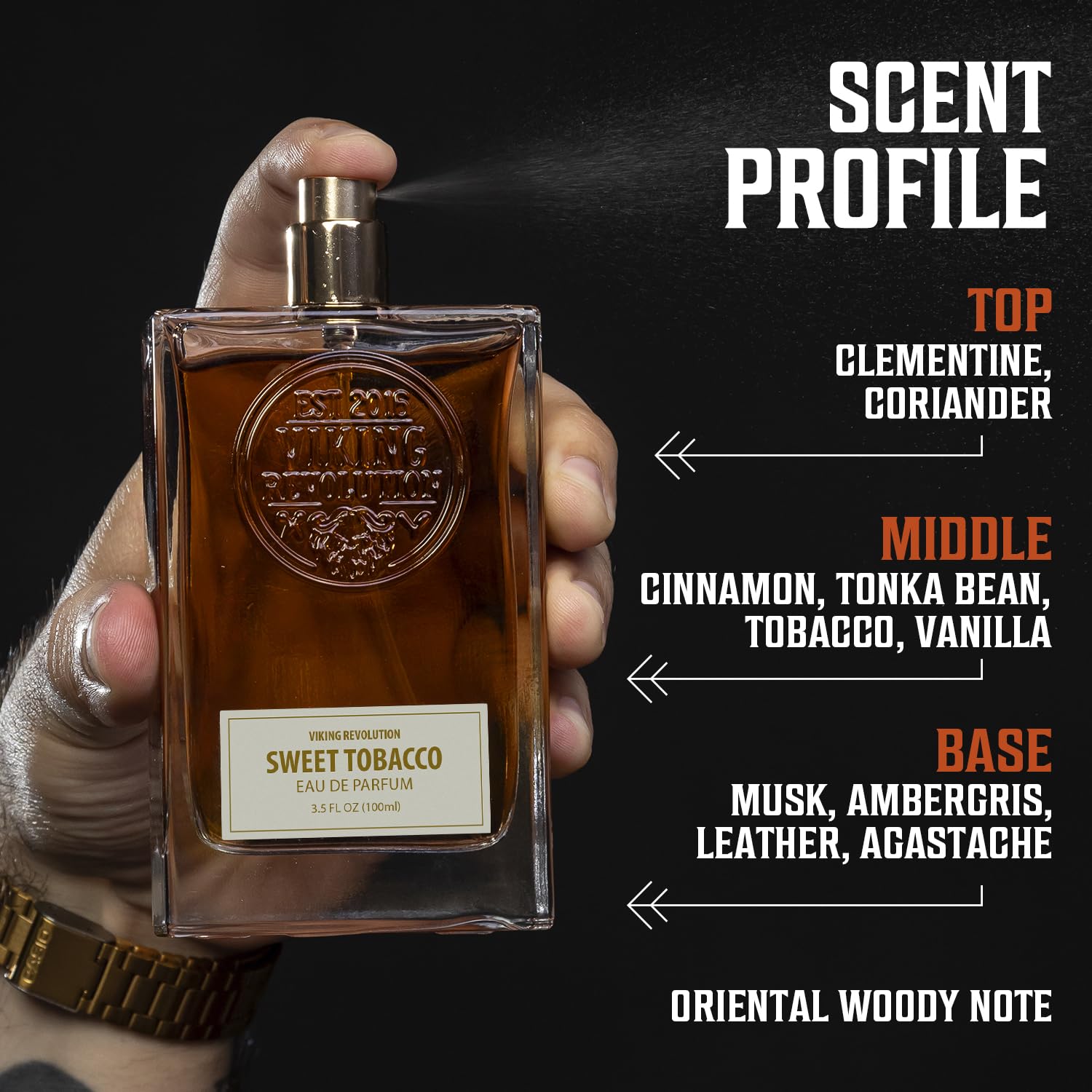 Viking Revolution Sweet Tobacco Cologne gift set, perfect for anniversaries