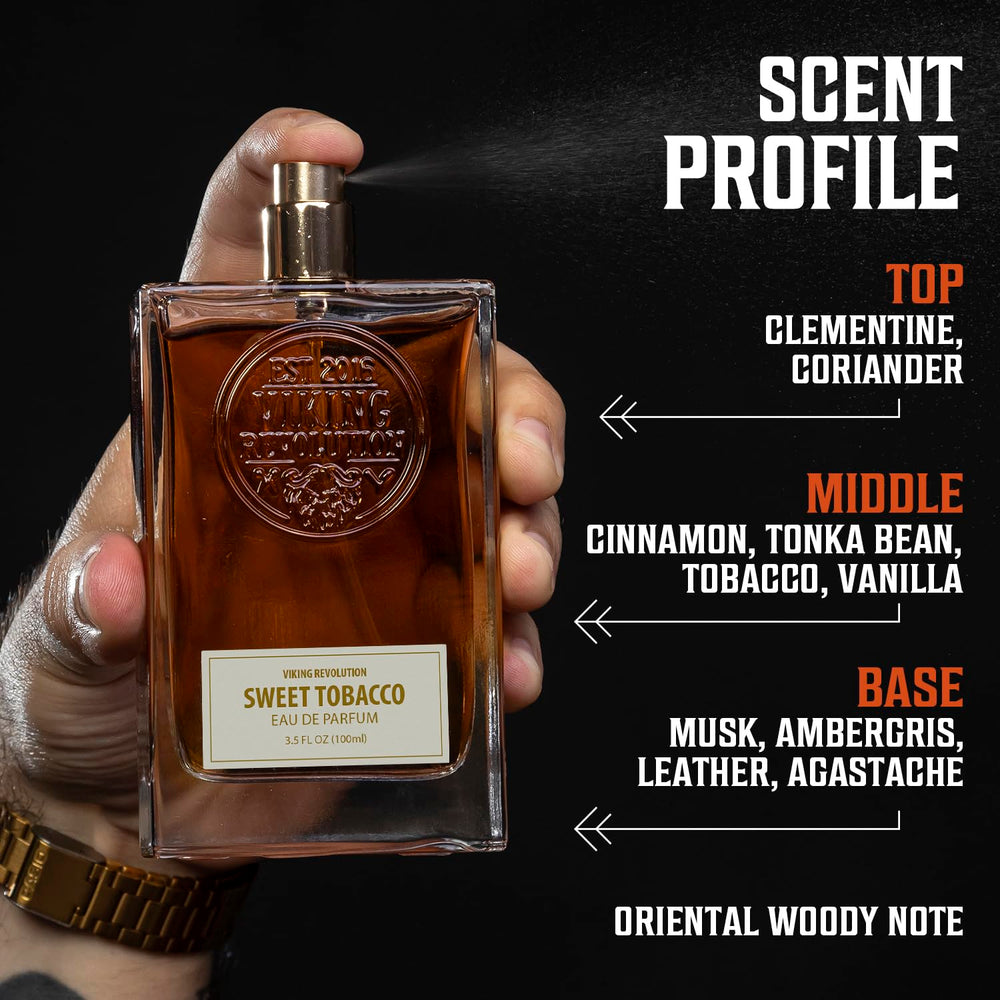 Viking Revolution Sweet Tobacco Cologne gift set, perfect for anniversaries