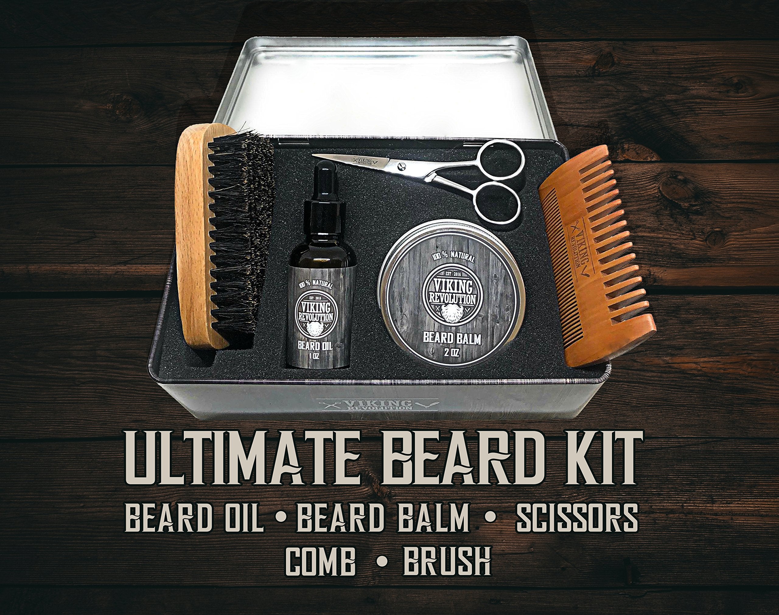 Viking Revolution double-sided beard comb ideal for detangling and shaping.