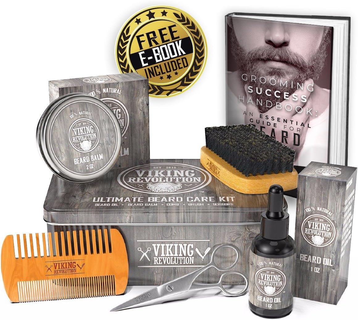 Viking Revolution beard and moustache scissors for precise trims on the go.