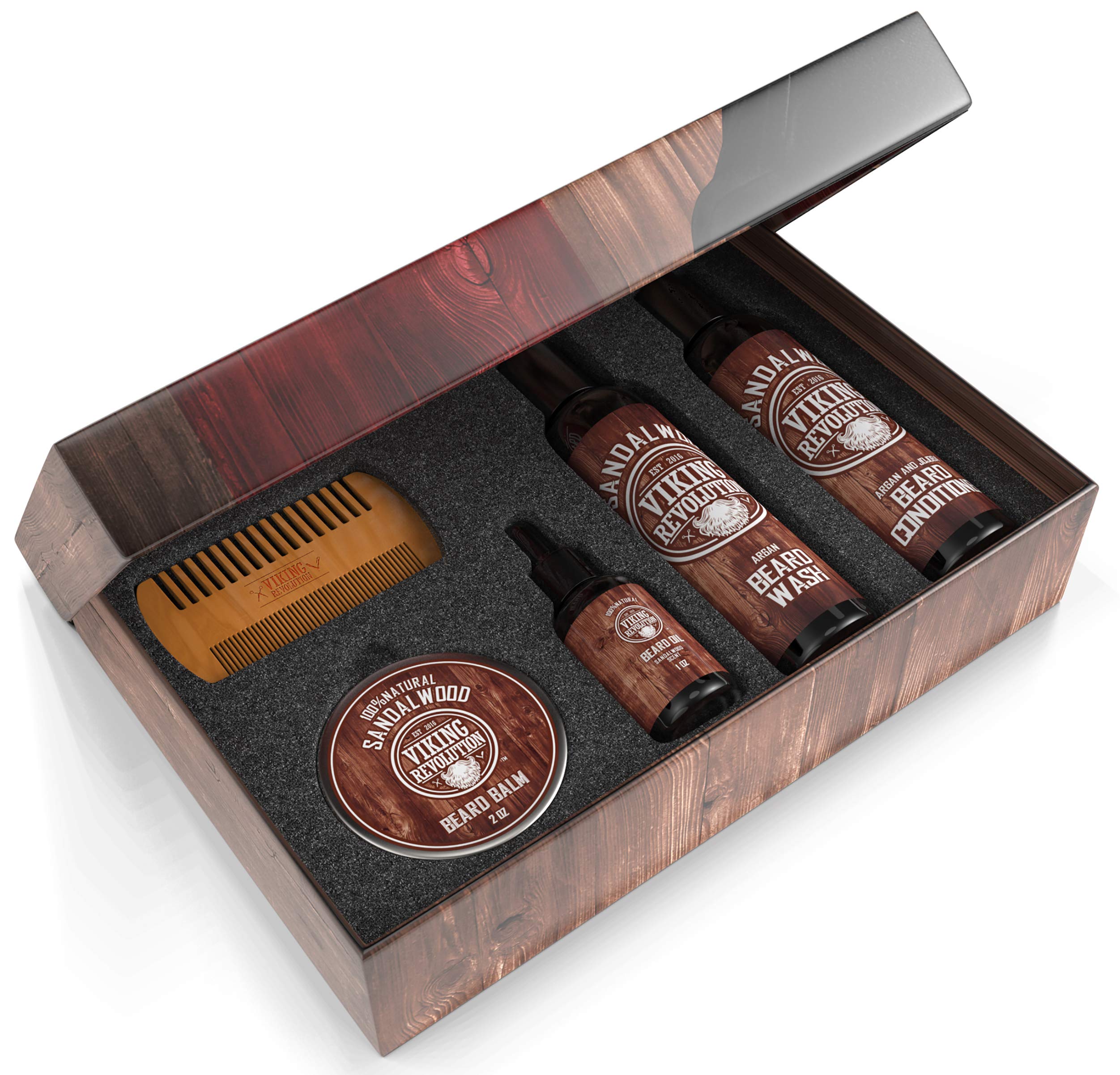 Viking Revolution Dual Action Beard Comb demonstrates detangling and styling on-the-go