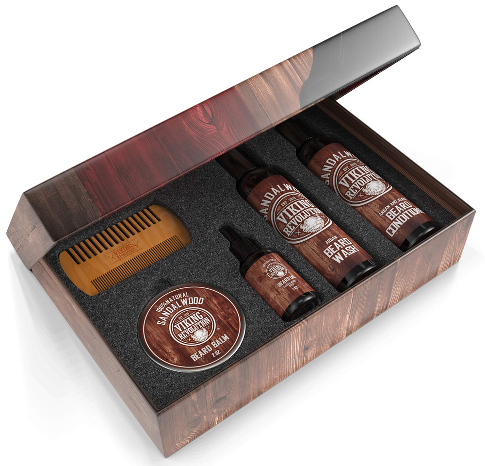 Viking Revolution Dual Action Beard Comb demonstrates detangling and styling on-the-go