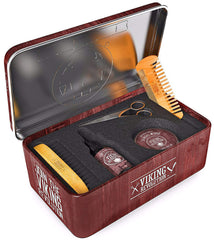 Viking Revolution wood comb for precise grooming and reduced snags.