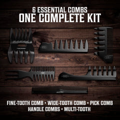 Viking Revolution wide-tooth comb for detangling thick hair with ease