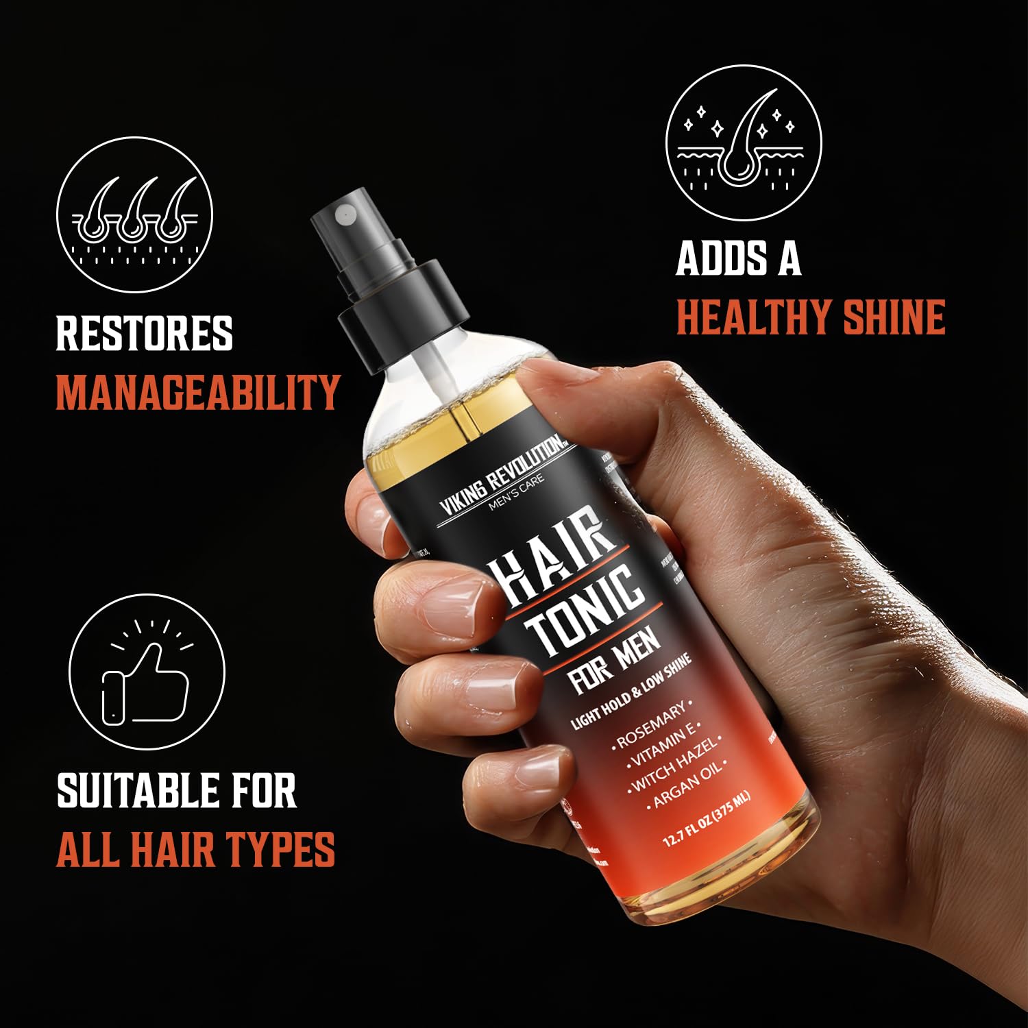 Witch Hazel refresca y limpia suavemente el cabello Viking Revolution