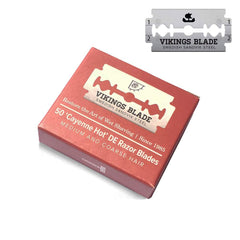 Vikings Blade double-edge safety razor blades pack for a precise shave.