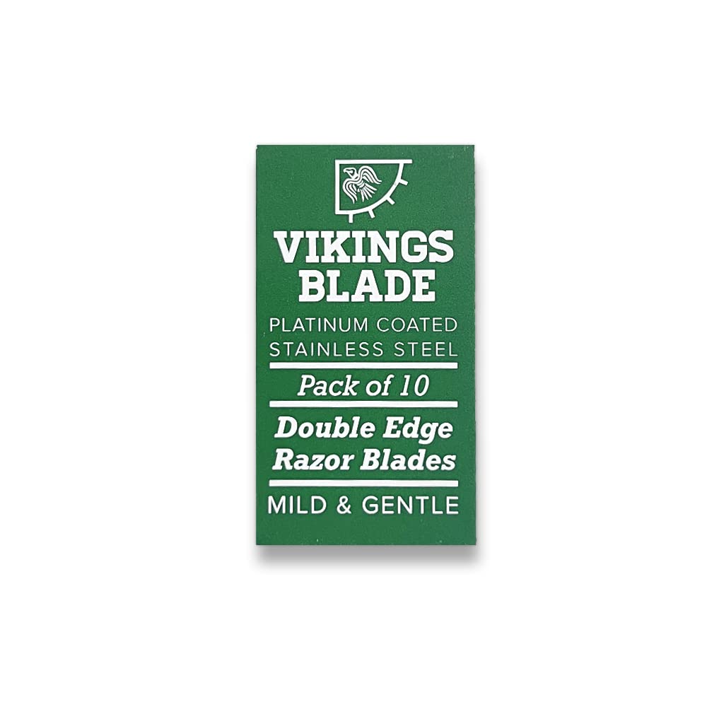 Vikings Blade platinum-coated blades closeup, showing durability