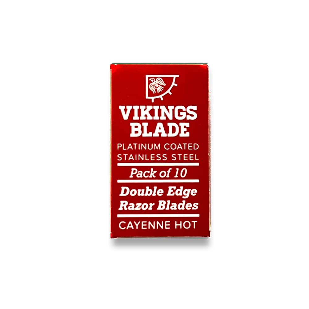 VIKINGS BLADE platinum-coated blades close-up for effortless glide