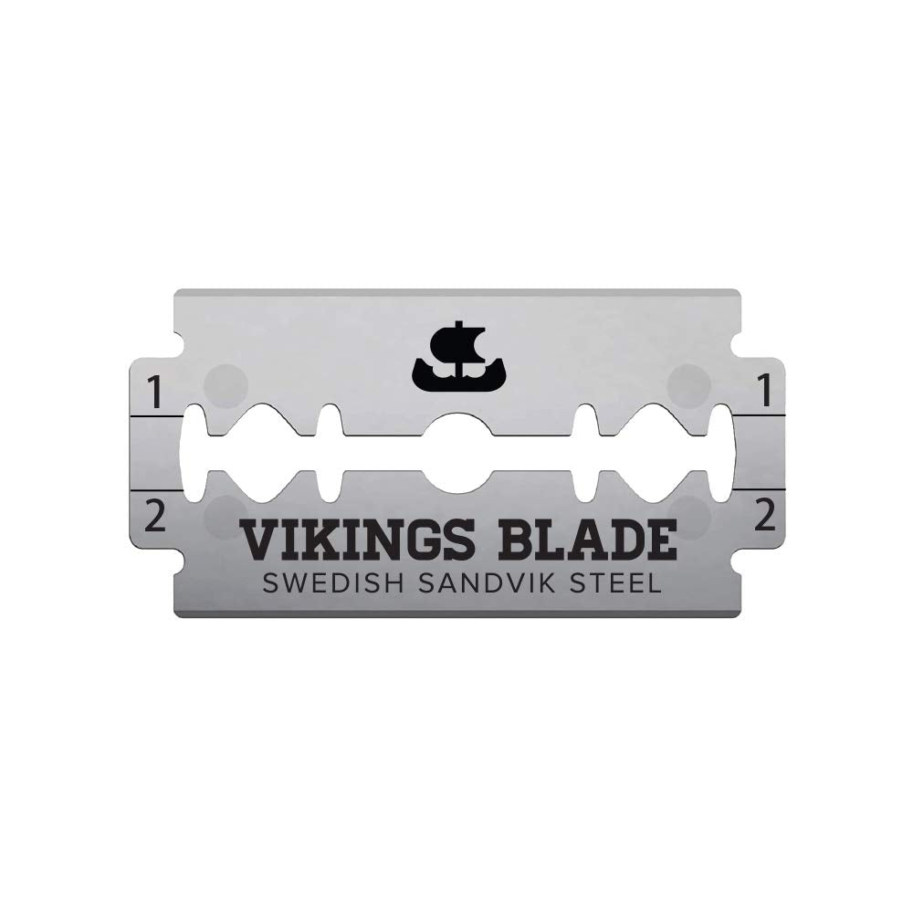 Vikings Blade semi-aggressive safe blades suitable for all skin types.