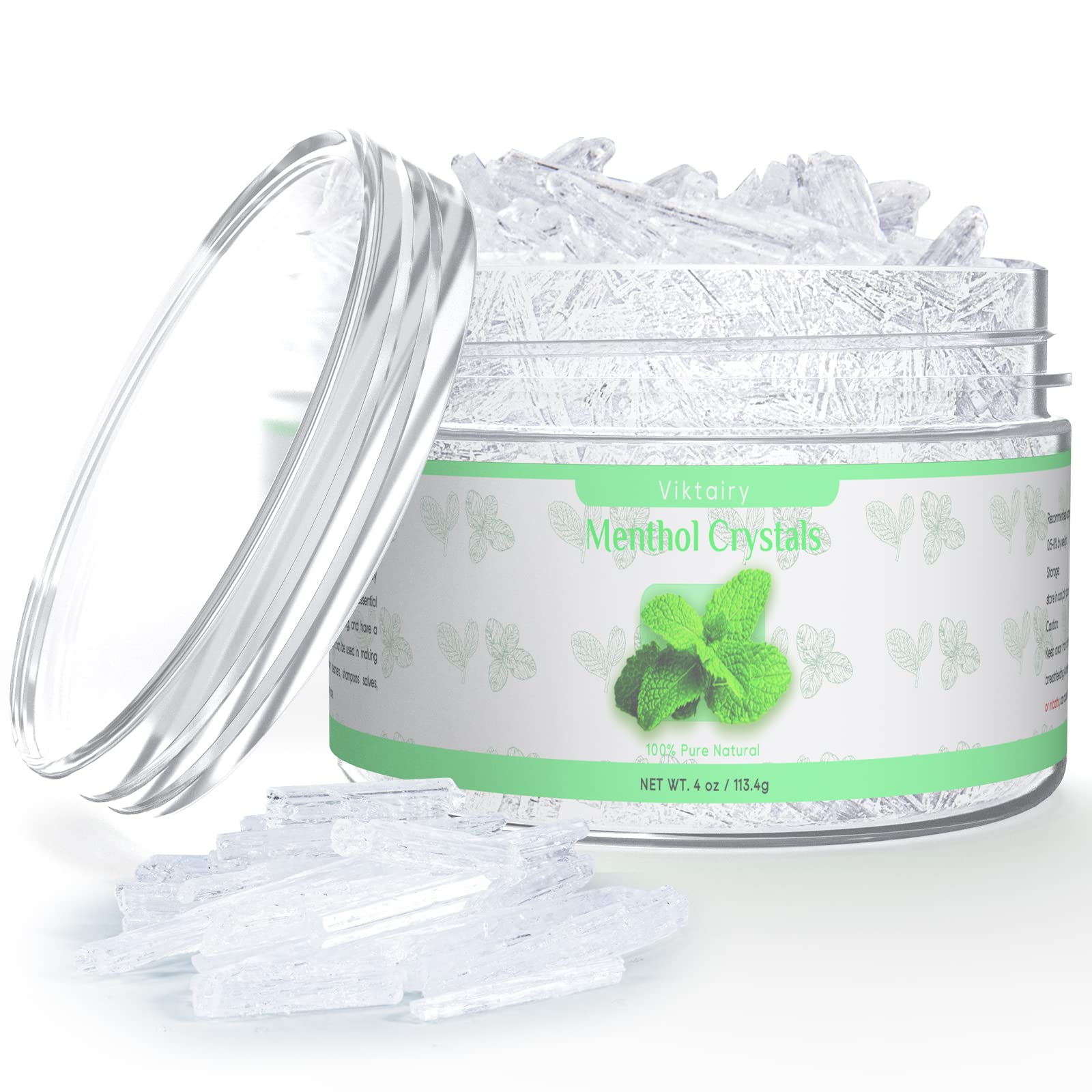 Viktairy cristales de mentol, empaque visible, aroma fresco para difusor