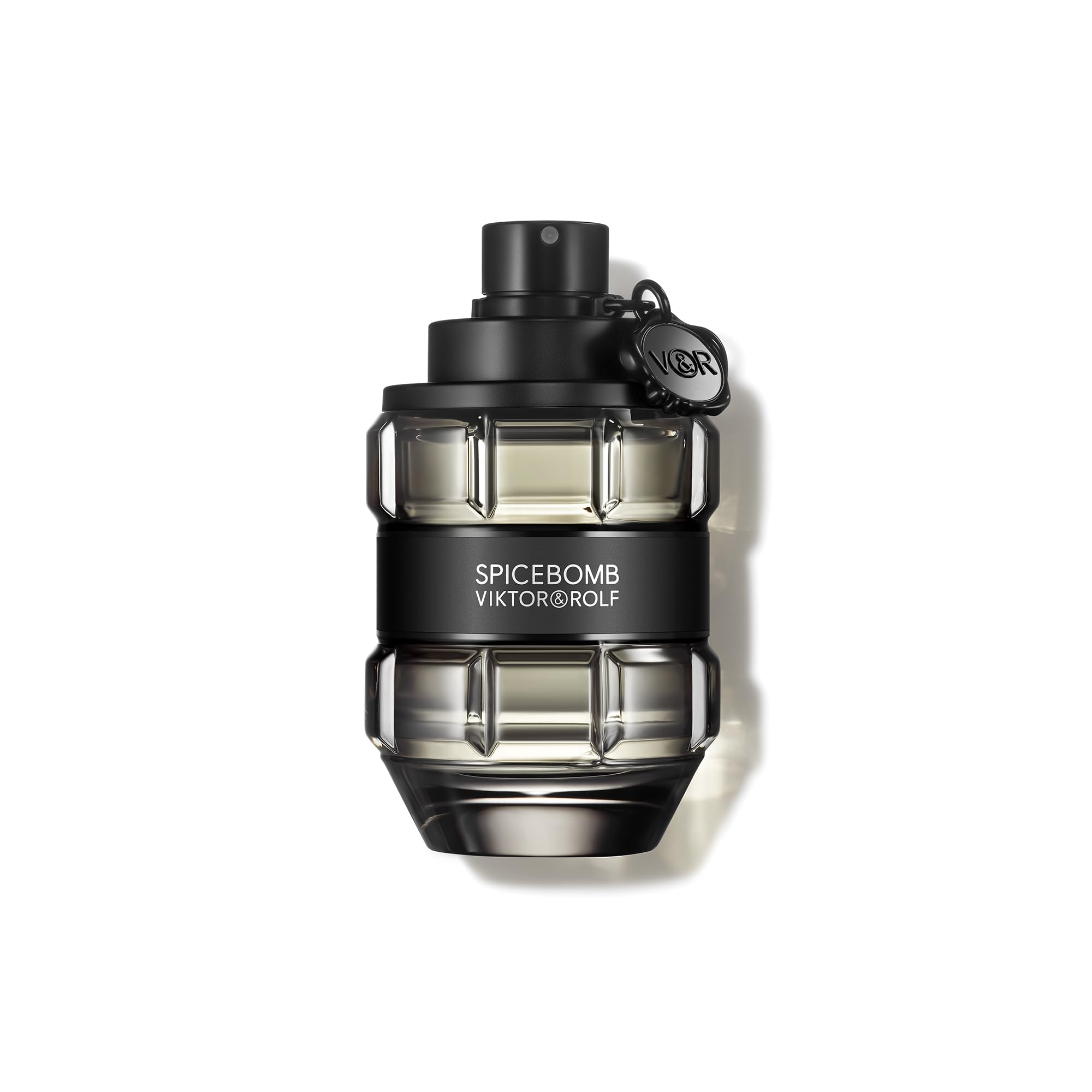 Viktor&Rolf Spicebomb bottle close-up with spray, ideal for daytime wear and bold presence.