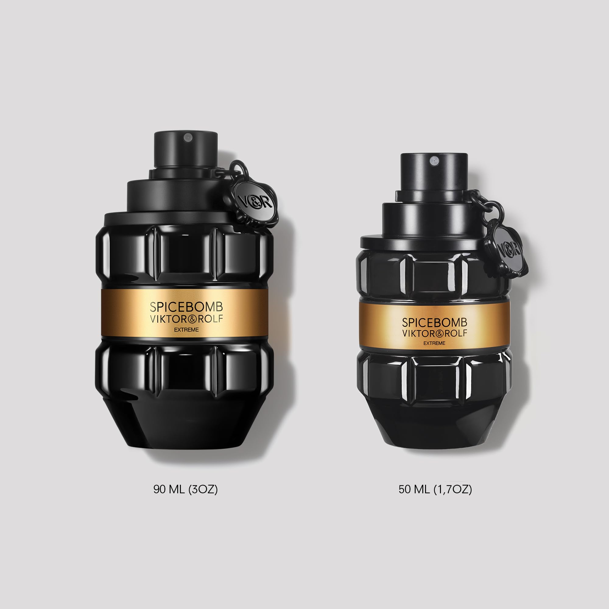 Viktor&Rolf Spicebomb Extreme vial contrast showcases rich accords in a compact bottle.