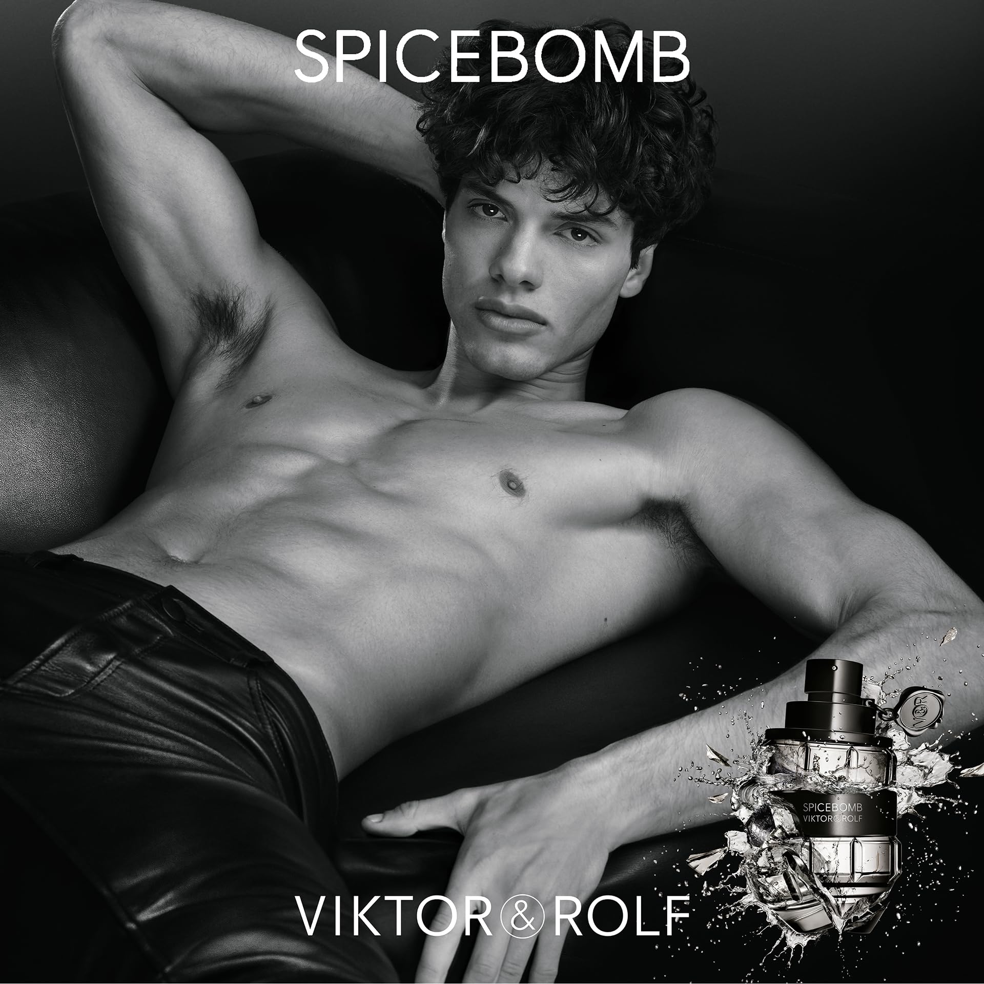 Viktor&Rolf Spicebomb boxed packaging on a clean surface.