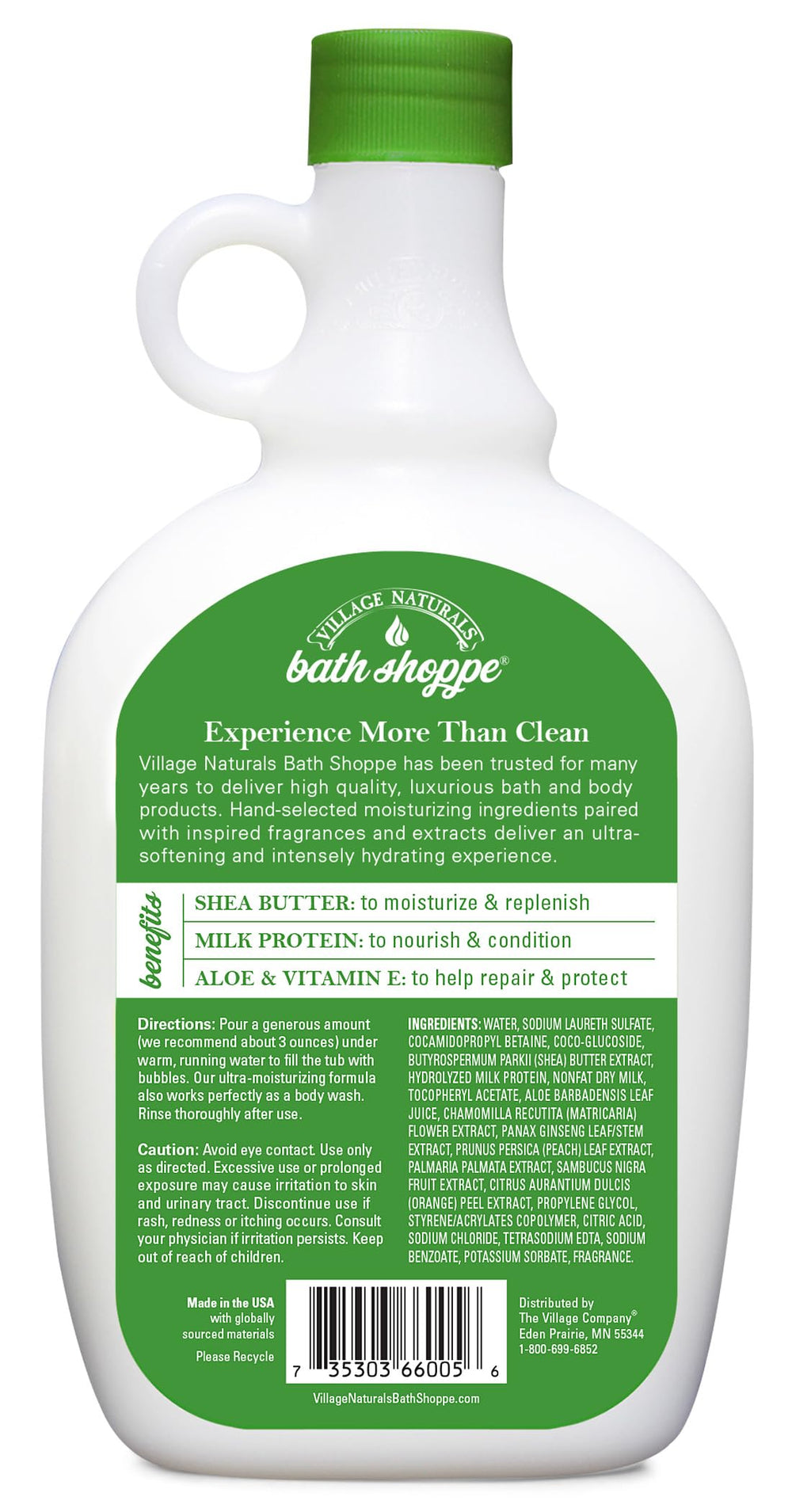 Village Naturals Bath Shoppe-aroma-te-blanco-jazmín calma la mente
