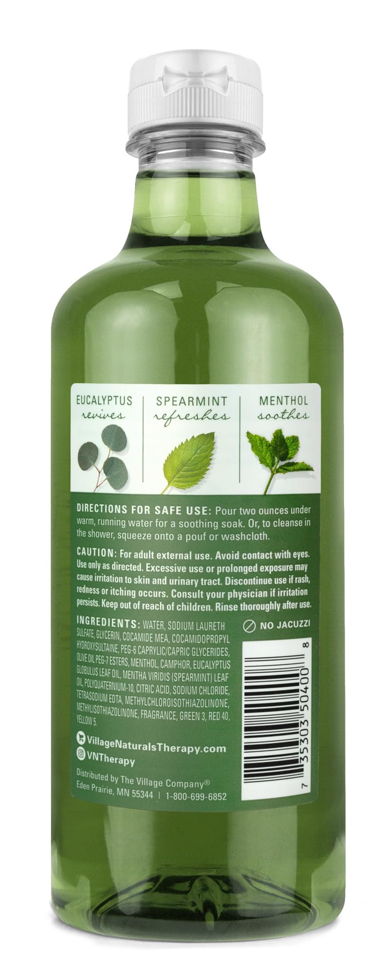 Village Naturals Therapy burbujas grandes en la bañera para relajación