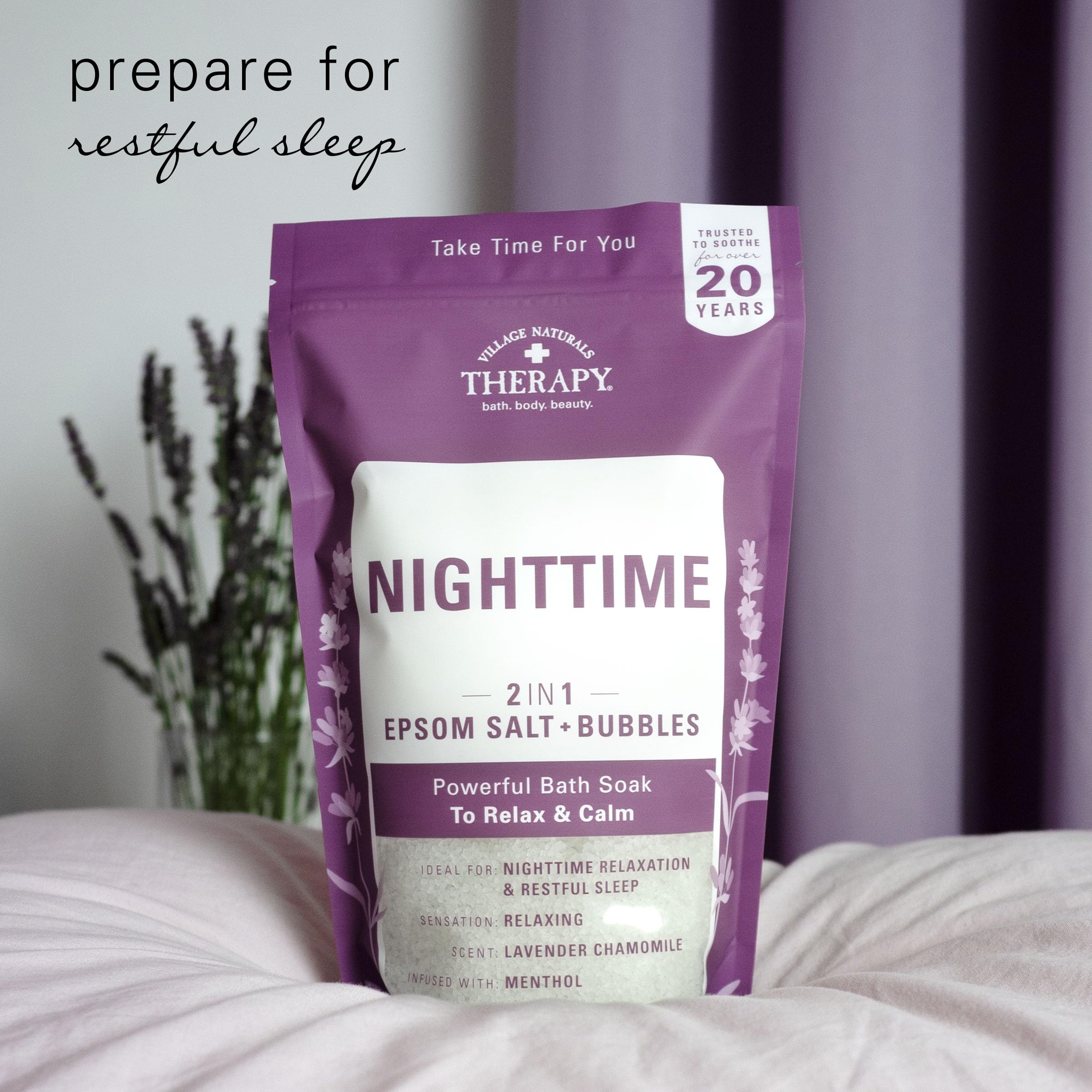 Village Naturals Therapy Mentol refrescante: sensación fría que revitaliza el ritual.
