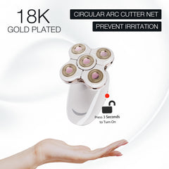 VIMC 5D floating blade with double-layer mesh reduces irritation for smooth skin
