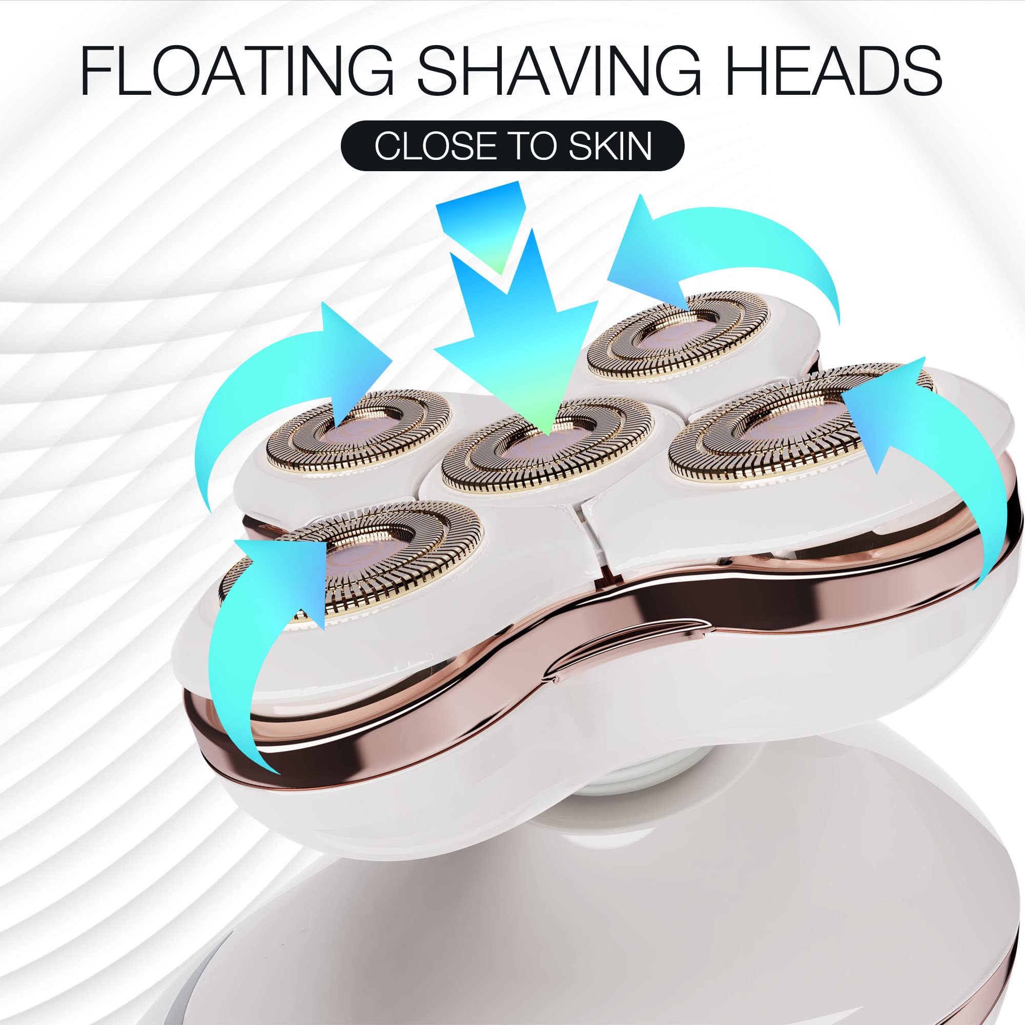 VIMC razor detachable head shown for easy cleaning and hygienic use