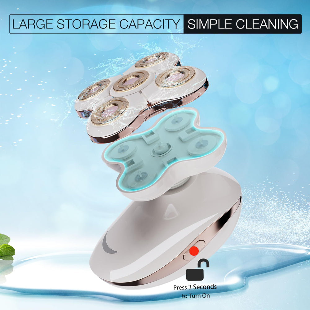 VIMC IPX6 waterproof design enables dry and wet shaving and faucet rinse