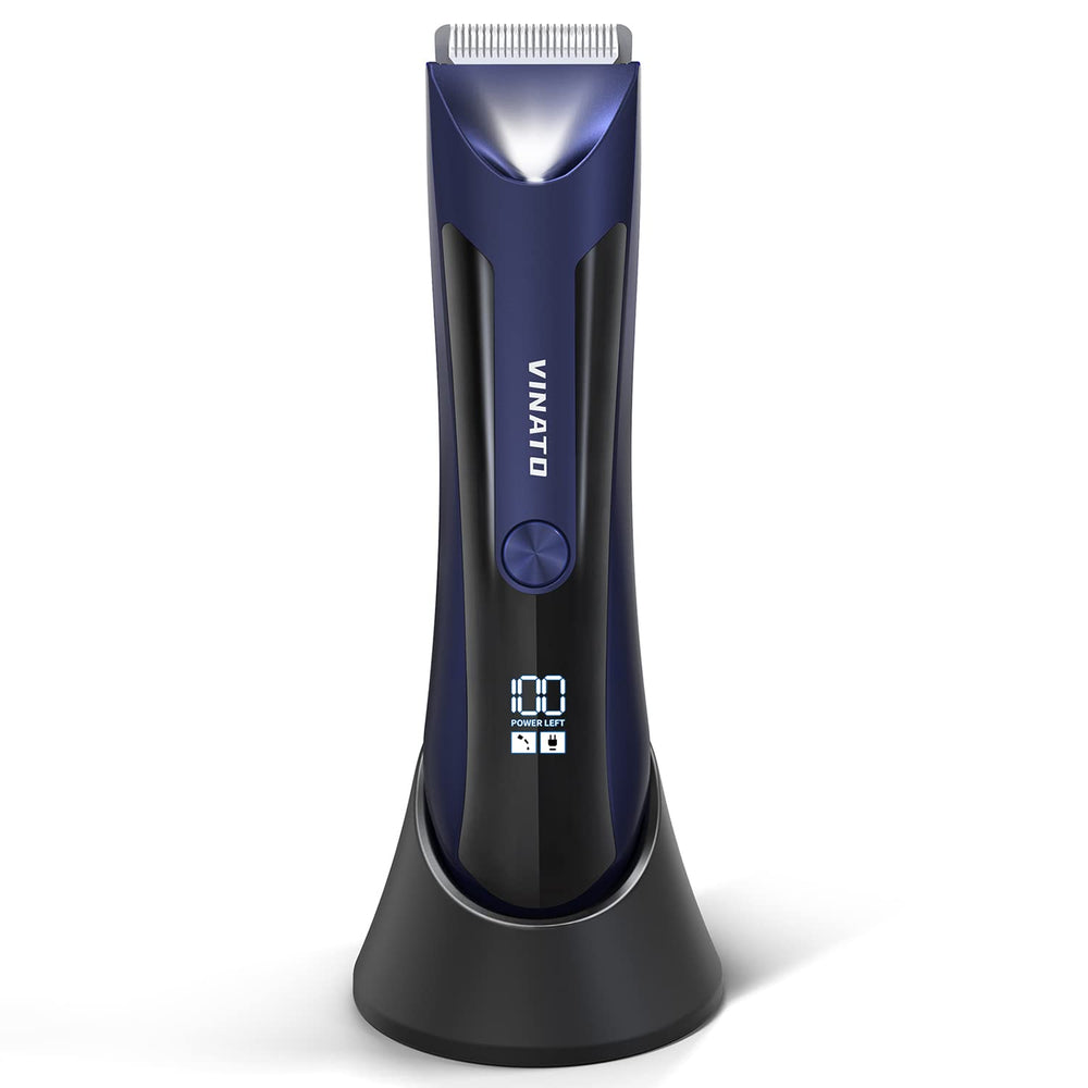 VINATO electric trimmer with ceramic blade close-up for precise grooming.