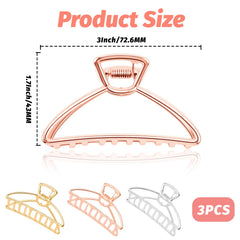 VinBee clips metálicos dorados para un look elegante y duradero.
