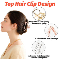 VinBee clip en oro rosa para un toque chic y cómodo.