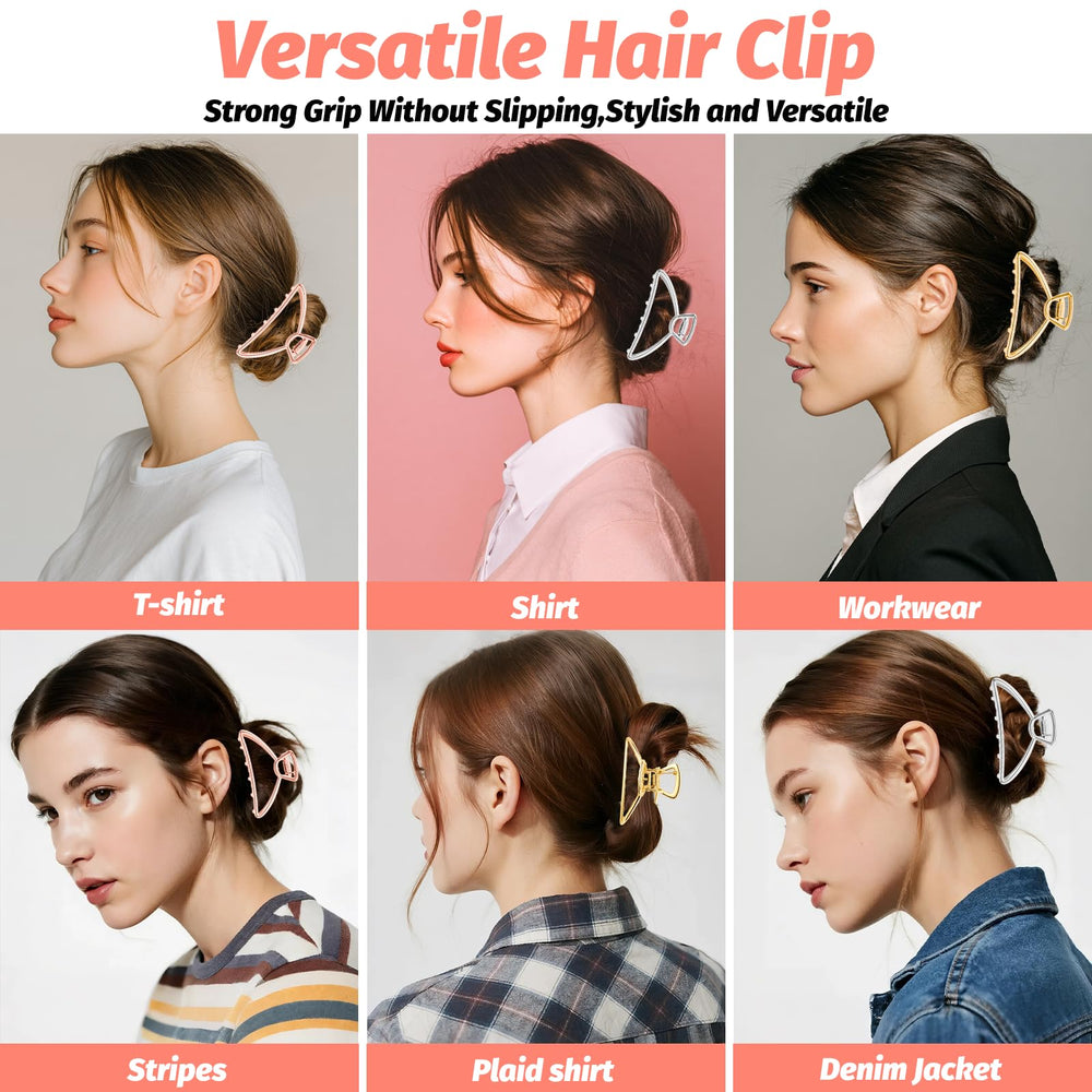 VinBee pack de tres clips para peinados versátiles.