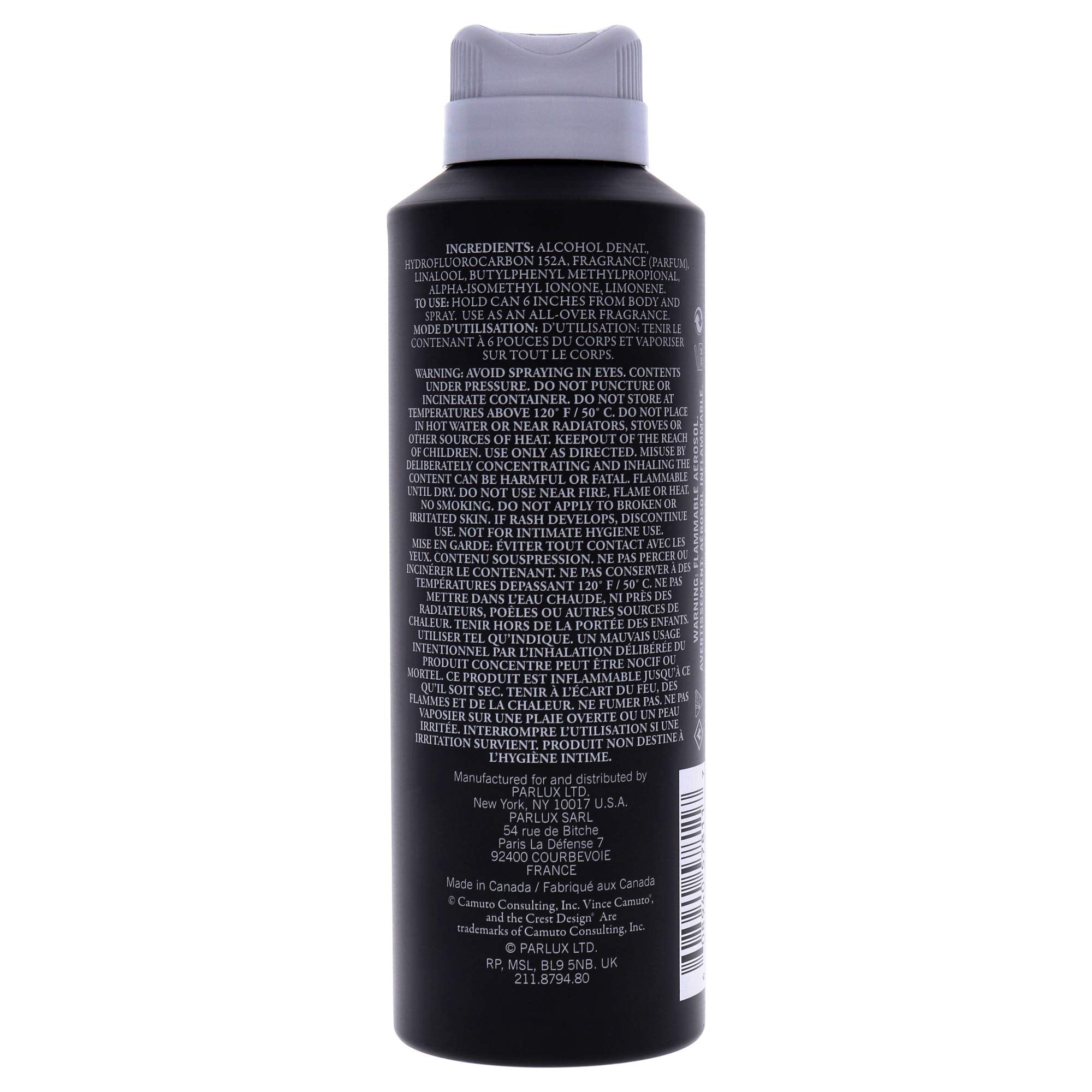 Vince Camuto Classic Body Spray for Men fragrance cloud suggesting bold daytime wear