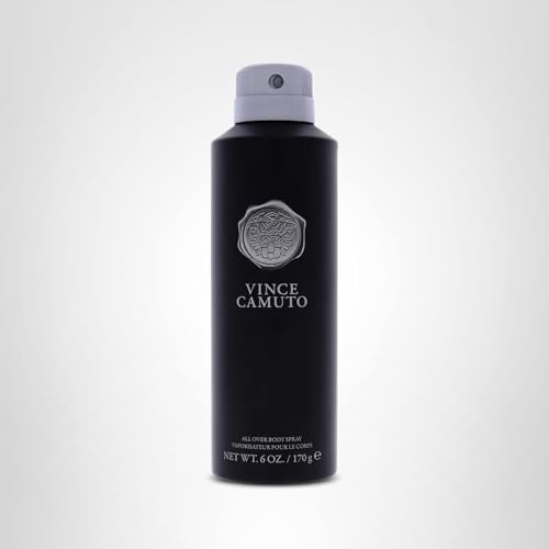 Vince Camuto Classic Body Spray for Men packaging emphasizing accessible luxury